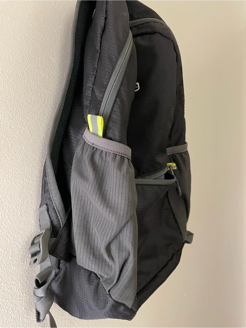 Black & Gray Lightweight Packable Backpack
